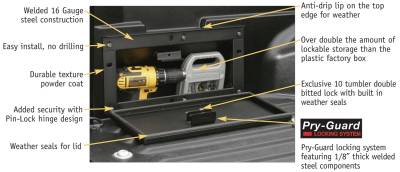 Tuffy Security - Tuffy Security Truck Bed Security Lockbox 161-01 - Image 4