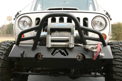 Fab Fours - Fab Fours Hardcore Stubby Winch Front Bumper JK07-B1854-B - Image 5