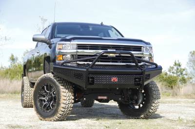 Fab Fours - Fab Fours Black Steel Front Ranch Bumper CH08-S2062-1 - Image 4