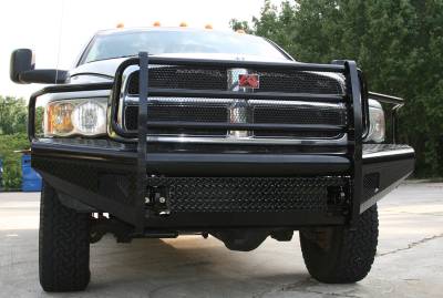 Fab Fours - Fab Fours Black Steel Front Ranch Bumper DR03-S1060-1 - Image 4