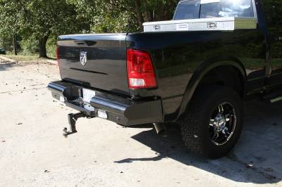 Fab Fours - Fab Fours Black Steel Ranch Rear Bumper DR03-T1050-1 - Image 2