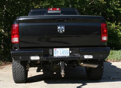 Fab Fours - Fab Fours Black Steel Ranch Rear Bumper DR03-T1050-1 - Image 3