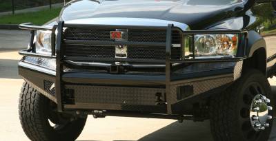 Fab Fours - Fab Fours Black Steel Front Ranch Bumper DR06-S1160-1 - Image 3