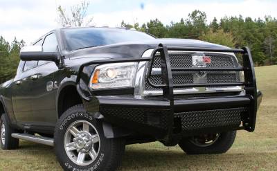 Fab Fours - Fab Fours Black Steel Front Ranch Bumper DR06-S1160-1 - Image 4