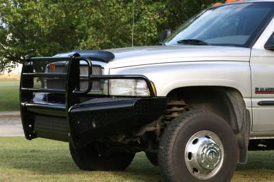 Fab Fours - 1994-2002 Dodge 2500 & 3500 Pickup Fab Fours Black Steel Front Ranch Bumper DR94-S1560-1 - Image 3