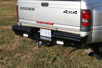 Fab Fours - Fab Fours Black Steel Ranch Rear Bumper DR94-T1650-1 - Image 2