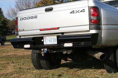 Fab Fours - Fab Fours Black Steel Ranch Rear Bumper DR94-T1650-1 - Image 3