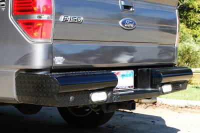 Fab Fours - Fab Fours Black Steel Ranch Rear Bumper FF09-T1750-1 - Image 2
