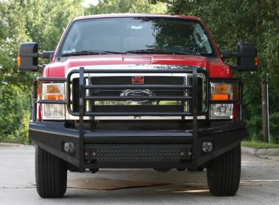 Fab Fours - Fab Fours Black Steel Front Ranch Bumper FS08-S1960-1 - Image 1