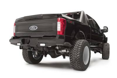 Fab Fours - Fab Fours Black Steel Ranch Rear Bumper FS17-T4150-1 - Image 2
