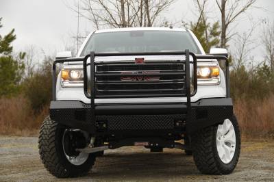 Fab Fours - Fab Fours Black Steel Front Ranch Bumper GM07-K2160-1 - Image 2