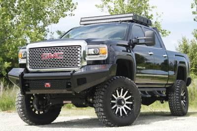 Fab Fours - Fab Fours Black Steel Front Ranch Bumper GM08-S2161-1 - Image 3
