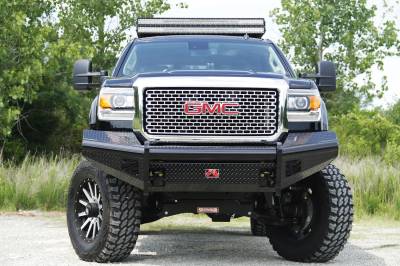 Fab Fours - Fab Fours Black Steel Front Ranch Bumper GM08-S2161-1 - Image 4