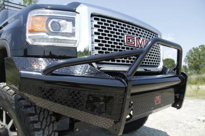 Fab Fours - Fab Fours Black Steel Front Ranch Bumper GM08-S2162-1 - Image 4