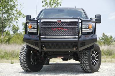 Fab Fours - Fab Fours Black Steel Front Ranch Bumper GM14-S3160-1 - Image 4