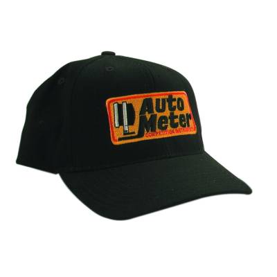 AutoMeter Hat,Snap Fit Adjustable,Black,Embroidered,Competition 436