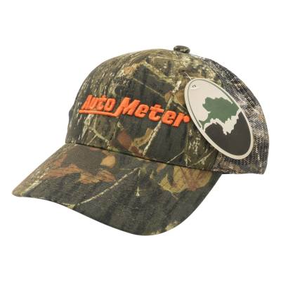 AutoMeter Hat, Mesh Back W/Velcro, Hunting Camo, Blaze Orange Autometer 444