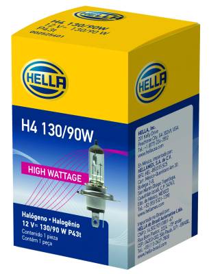 Lights - Multi-Purpose Bulbs - Hella - Hella H4 130/90W Hal Bulb H4 130/90W