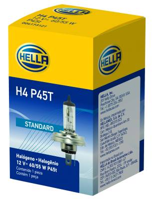 Hella - Hella H4 P45T Halogen Bulb H4 P45T - Image 1