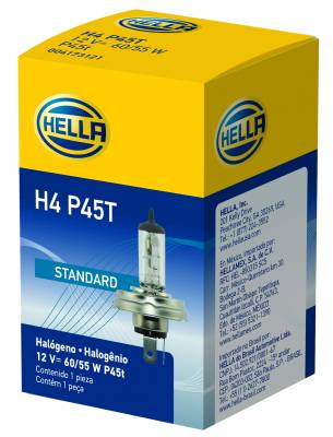 Hella H4 P45T Halogen Bulb H4 P45T