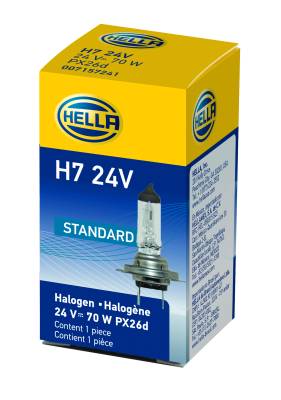 Hella - Hella H7 24V Halogen Bulb H7 24V - Image 1