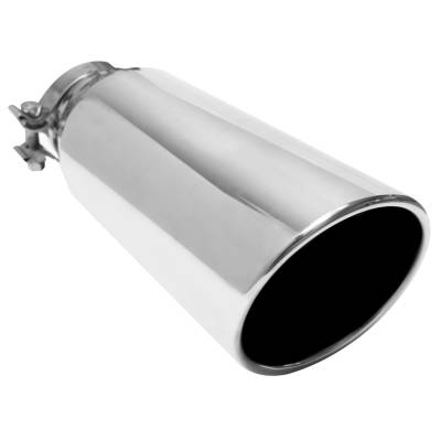 MagnaFlow Single Exhaust Tip - 3in. Inlet/4in. Outlet - 35212