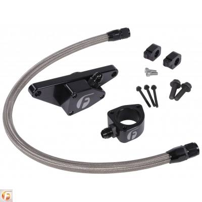 Cooling - Coolant Bypasses - Fleece Performance - Cummins Coolant Bypass Kit 7.5-18 6.7L with Stainless Steel Braided Line Fleece Performance - FPE-CLNTBYPS-CUMMINS-6.7-SS