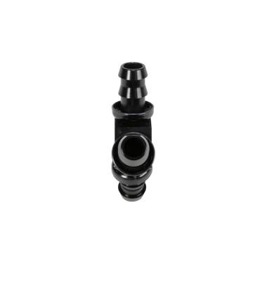 Fleece Performance - 1/2 Inch Black Anodized Aluminum Y Barbed Fitting (For -8 Pushlock Hose) Fleece Performance - FPE-FIT-Y08-BLK - Image 3