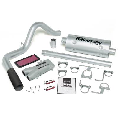 Stinger Bundle Power System W/Single Exit Exhaust Black Tip 93-97 Ford 460 Extended Cab Automatic Transmission Banks Power