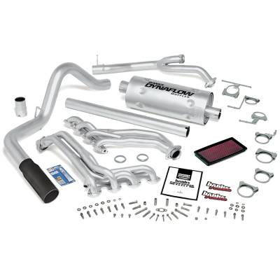 PowerPack Bundle Complete Power System Black Tip 93-97 Ford 460 E4OD Extended Cab Automatic Transmission Banks Power