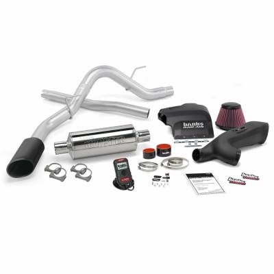 Stinger Bundle Power System W/Single Exit Exhaust Black Tip 11-14 Ford F-150 3.5L EcoBoost RCSB/CCSB/CCLB Banks Power