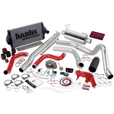 PowerPack Bundle Complete Power System W/Single Exit Exhaust Black Tip 99 Ford 7.3L F250/F350 Manual Transmission Banks Power