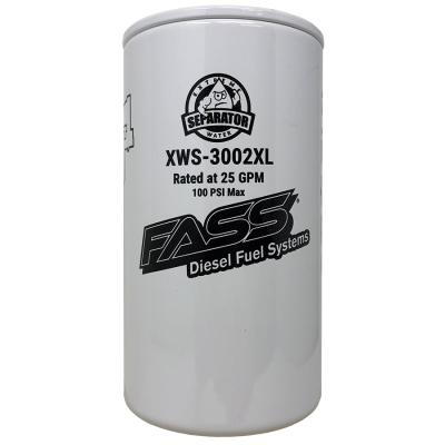 Filters - Fuel Filters - FASS - XWS-3002XL Extended Length Extreme Water Separator FASS - XWS-3002-XL