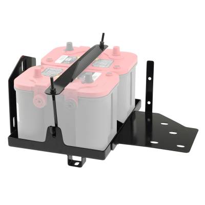 Starting & Charging - Battery Boxes, Mounts & Hold Downs - Smittybilt - Smittybilt Dual Battery Tray 2799