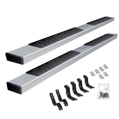 Go Rhino - Go Rhino 6" OE Xtreme II Side Steps w Mounting Brackets Kit - Stainless - Double Cab Only 6862443580PS - Image 1