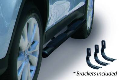 Go Rhino - Go Rhino 4" OE Xtreme Side Steps with Mounting Brackets Kit - Black Powder Coat 684440971B - Image 2