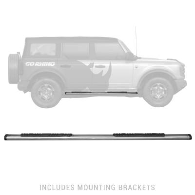 Go Rhino - Go Rhino 5" OE Xtreme Low Profile Side Steps - 71" Long - Stainless Steel - BOARDS ONLY 650071PS - Image 3