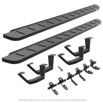 Go Rhino - Go Rhino RB10 Running Boards with Brackets, 2 Pairs Drop Steps Kit - Double Cab 6344358020PC - Image 2