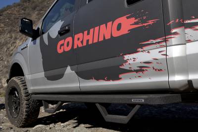 Go Rhino - Go Rhino RB10 Running Boards with Mounting Brackets, 2 Pairs Drop Steps Kit 6341558720T - Image 2