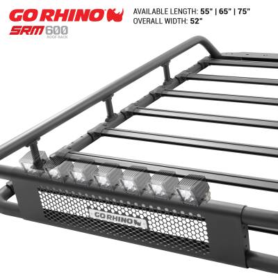 Go Rhino - Go Rhino SRM600 75" Tubular Basket-Style Roof Rack 5936075T - Image 3