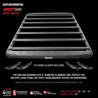 Go Rhino - Go Rhino SRM500 55" Flat Platform Roof Rack  5935055T - Image 7