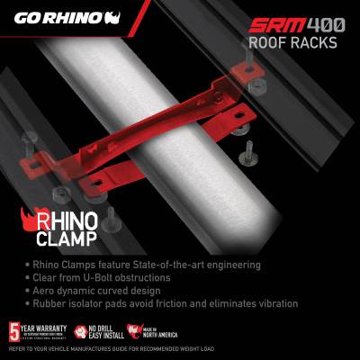 Go Rhino - Go Rhino SRM400 68" Fabricated Customizable Steel Basket Roof Rack 5934068T - Image 12