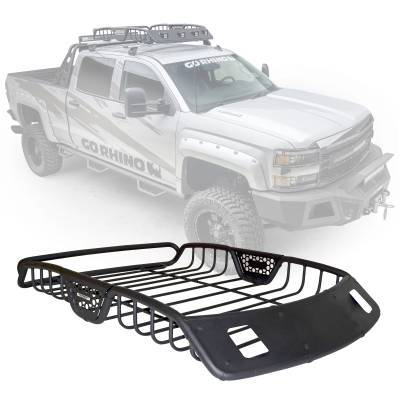 Go Rhino - Go Rhino SR20 Tubular Steel Roof Rack w 2 light mounts - 48" Long (Cube lights sold sep.) 59025T - Image 3