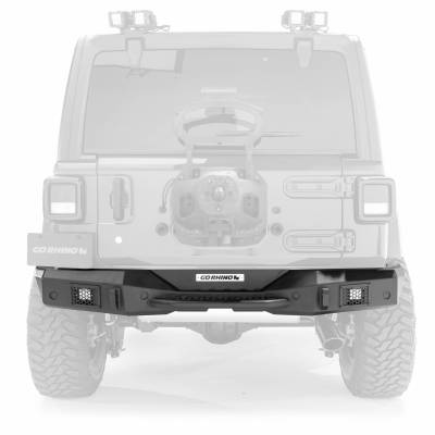 Go Rhino Rockline Rear Full Width Bumper for Jeep Wrangler JK 371210T