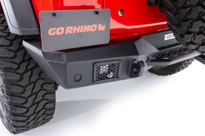 Go Rhino - Go Rhino Rockline Rear Full Width Bumper for Jeep Wrangler JL 371200T - Image 2