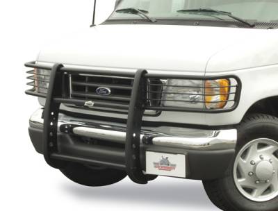 Exterior - Grilles - Go Rhino - Go Rhino 3000 Series StepGuard Grille Guard with Brush Guards 3320MB