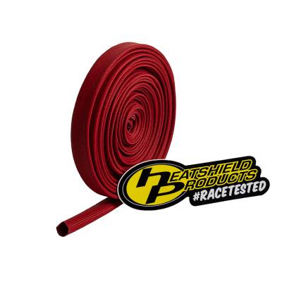 Ignition Wire Sleeve HP Color Sleeve Red 25 ft Roll - 203121