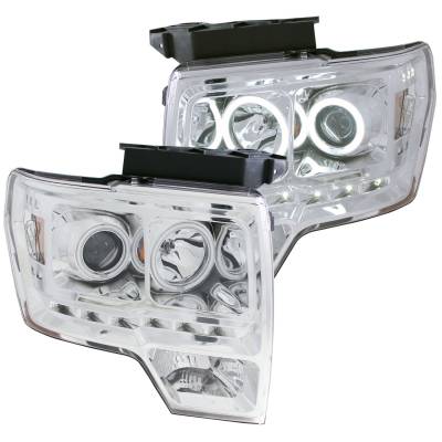 ANZO USA Projector Headlight Set w/Halo 111297
