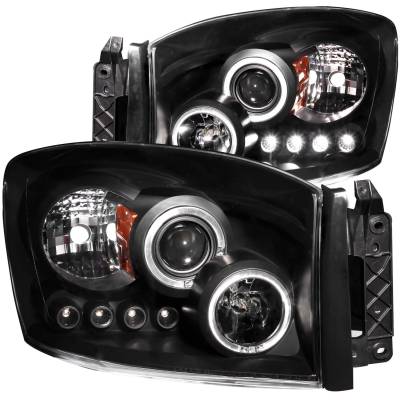 ANZO USA Projector Headlight Set w/Halo 111209