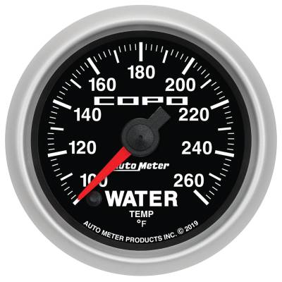 AutoMeter GAUGE, WATER TEMP, 2 1/16", 100-260F, DIGITAL STEPPER MOTOR, COPO 880875